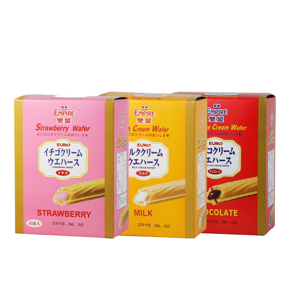 【雙盟】酥脆濃郁餅乾酥棒100g 牛奶/巧克力/草莓