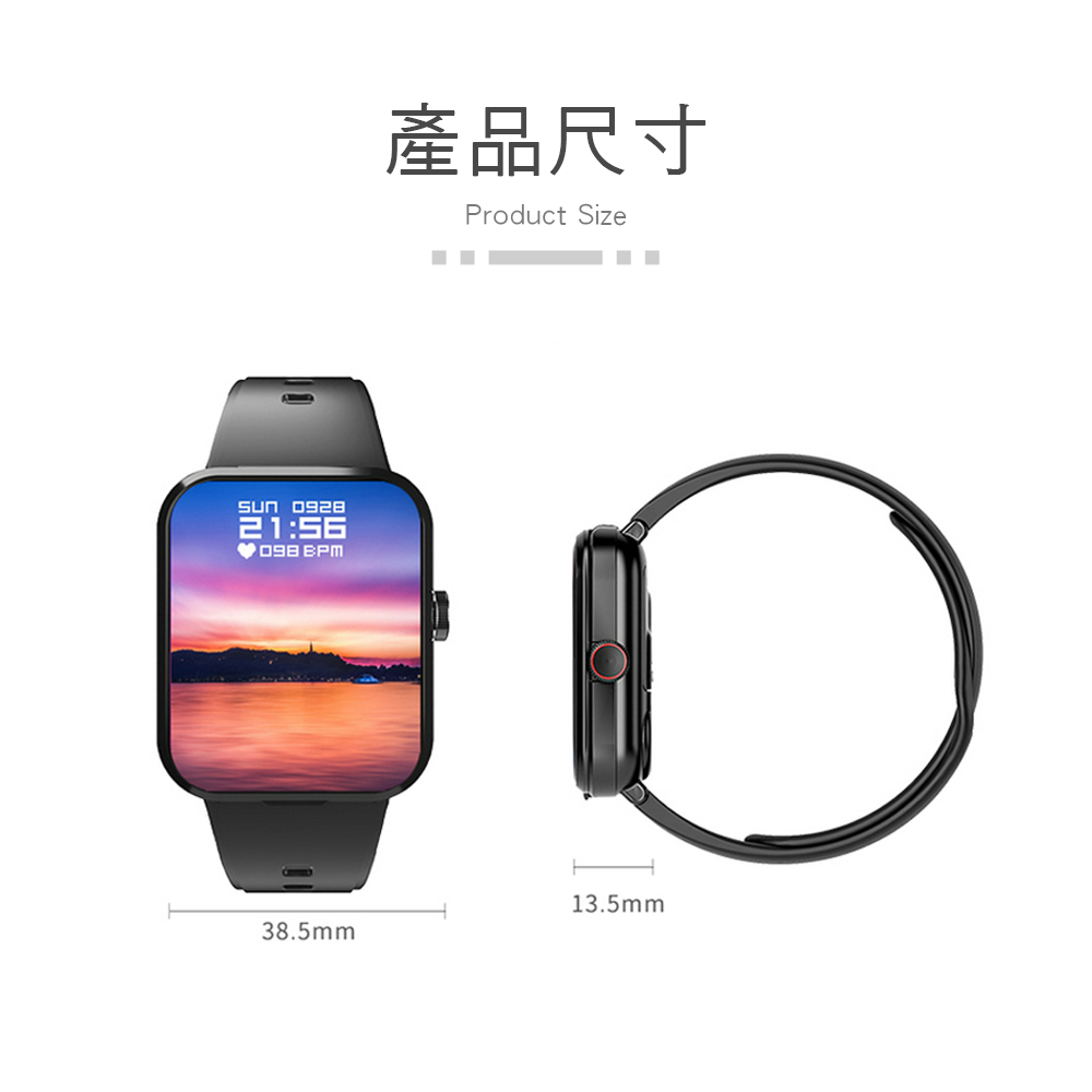 嘖嘖集資【HANLIN】側鍵旋轉耳機手錶二合一智能手錶 WBTX22 血氧偵測