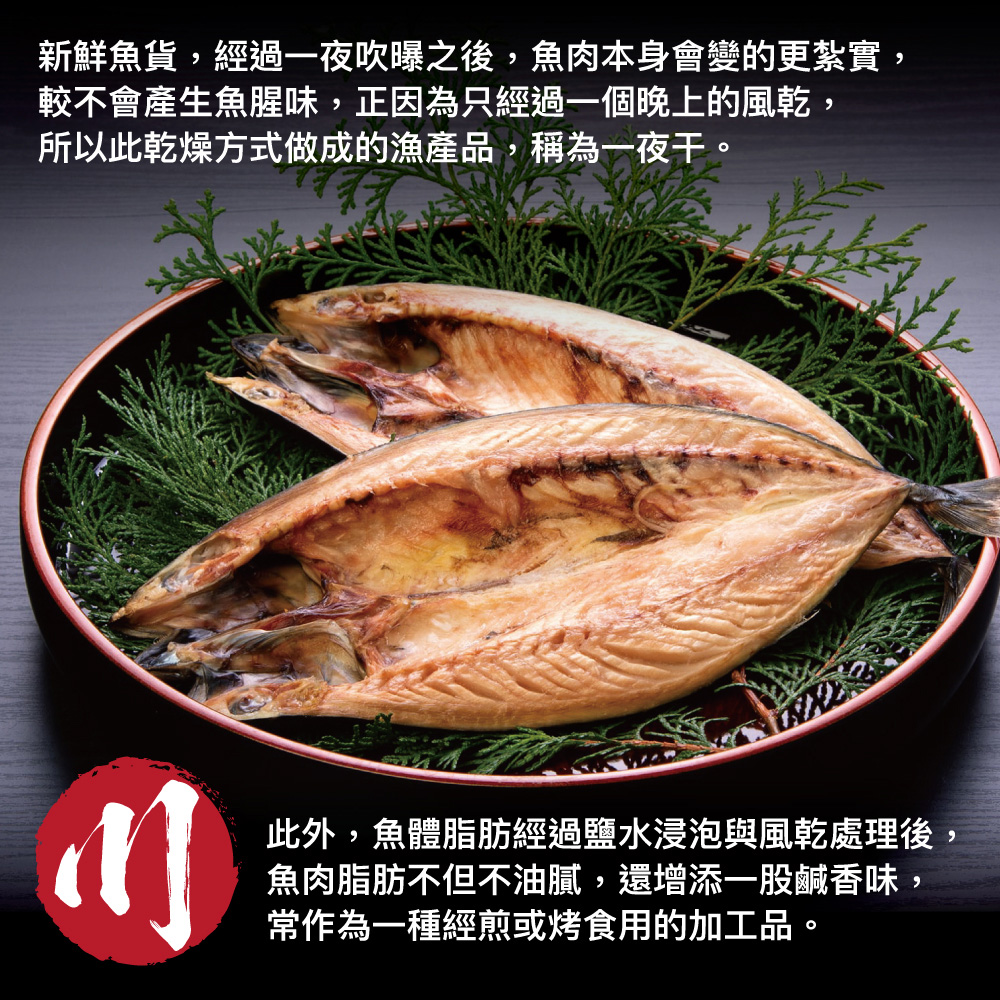 【小川漁屋】挪威鯖魚一夜干 250g/片