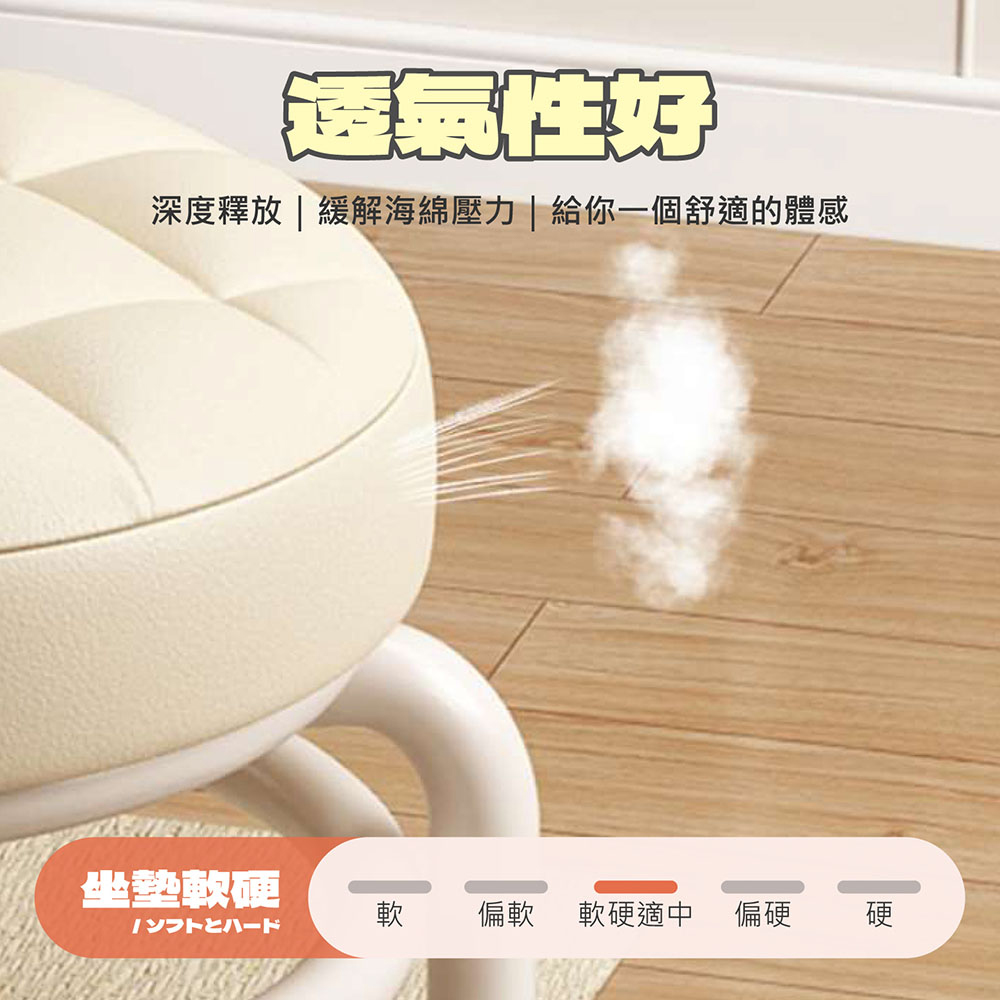 全方位滑輪設計皮革萬向滑輪矮凳