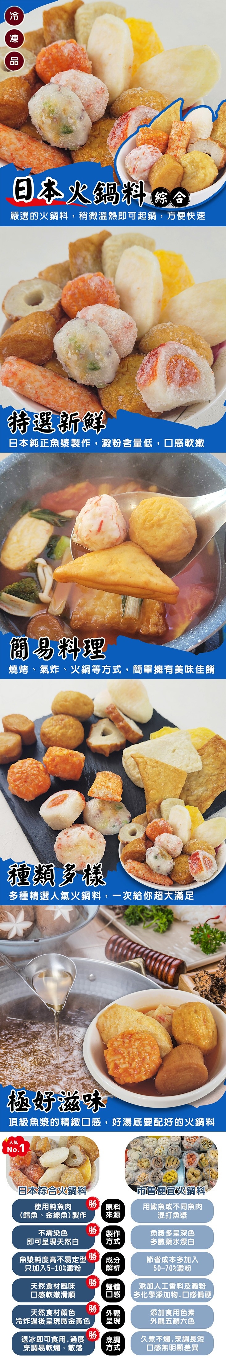 【海肉管家】日本綜合火鍋料 400g/包