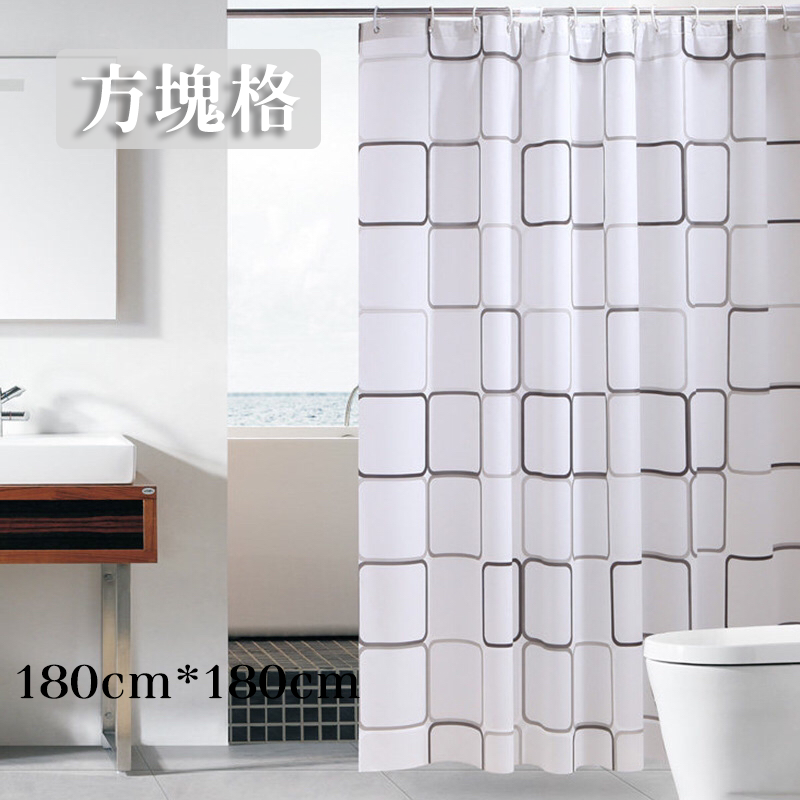      【WE CHAMP】時尚環保加厚浴簾(簡約 加厚 防水 防霉 環保