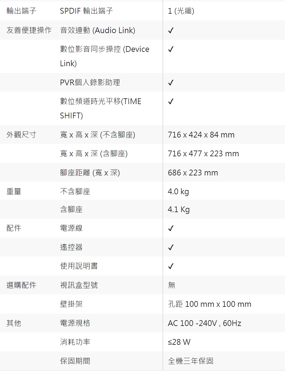 【奇美】32吋低藍光液晶顯示器 (無視訊盒)TL-32B100~含運不含拆箱定位