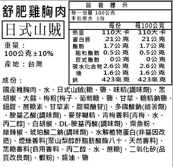 【NN yummy】舒肥雞胸肉 100g／200g