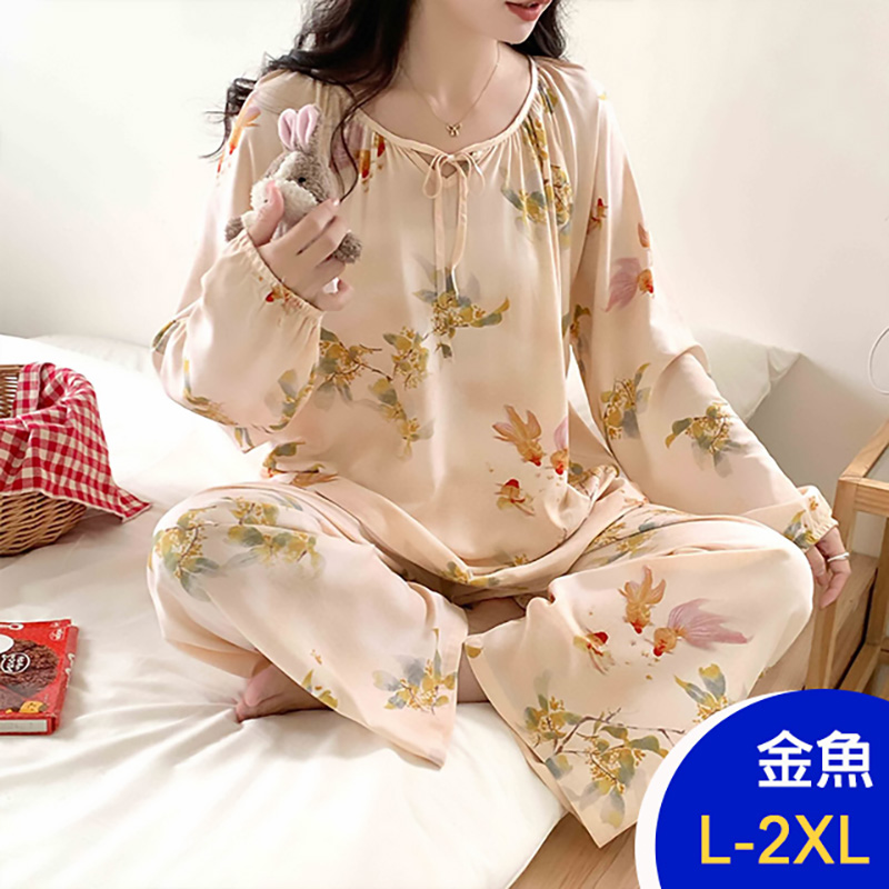 韓國專櫃長袖棉稠套裝 加厚家居服 輕奢小香風 (多款任選)