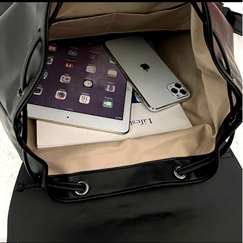 新潮流造型超大容量時尚後背包 電腦包 旅型包 通勤包 兩色任選