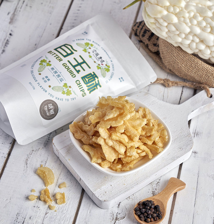 【宏展農場】白玉苦瓜酥(鹽味／胡椒／芥末)80g 苦瓜脆片 苦瓜餅乾 蔬菜餅乾