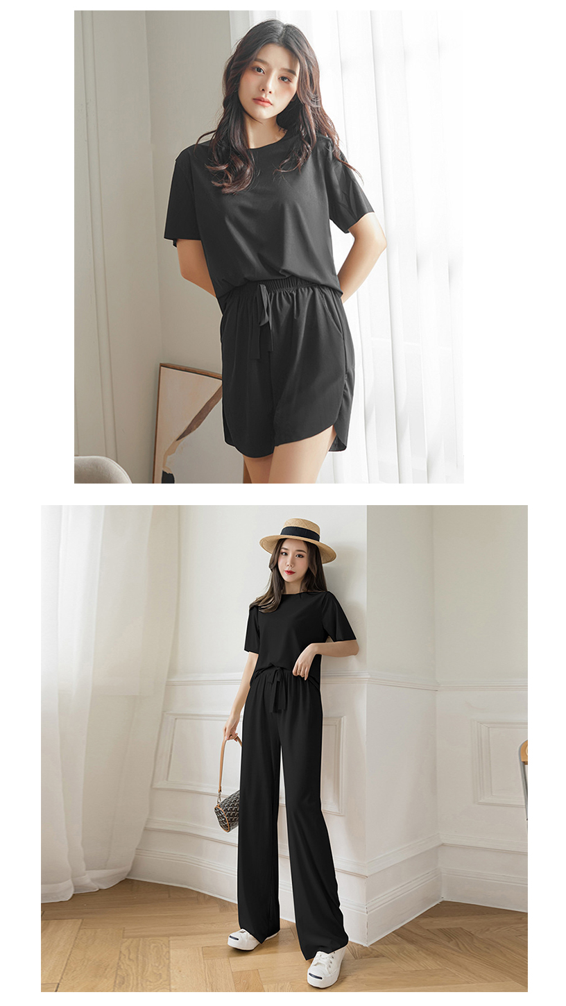 涼感冰絲寬鬆親膚舒適速乾休閒套裝 多色可選 居家服  家居服