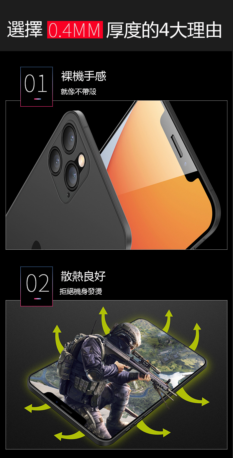 iPhone12/12 Pro/12mini/12 Pro Max手機殼 超輕薄磨砂裸機手感保護殼