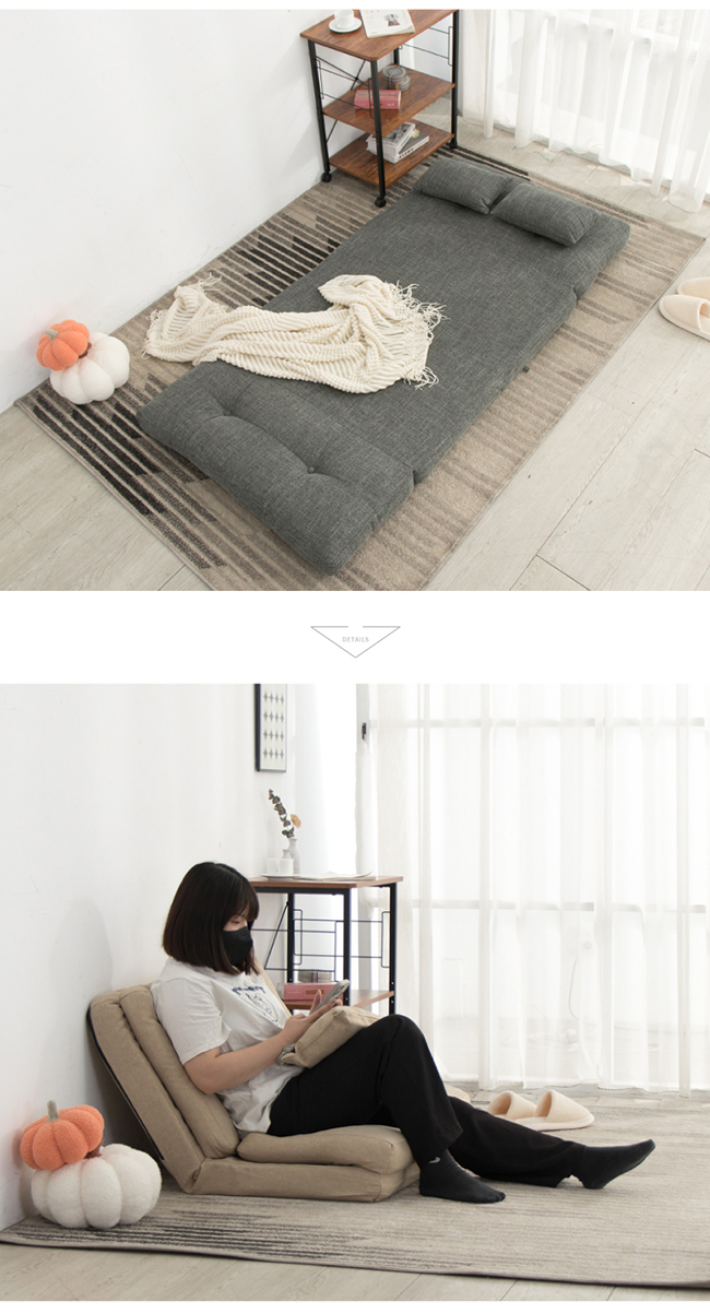 日系和風慵懶雙人沙發和室椅-兩色可選