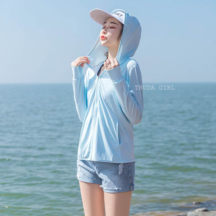 抗UV大尺碼M-3XL透氣網眼冰絲涼感防曬外套 冰鋒衣