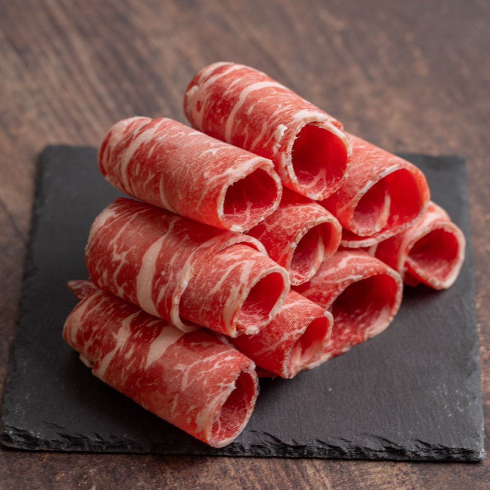 【小嚼士】美國Choice無骨牛肉片300g 火鍋肉片烤肉片 無骨牛小排 雪花牛