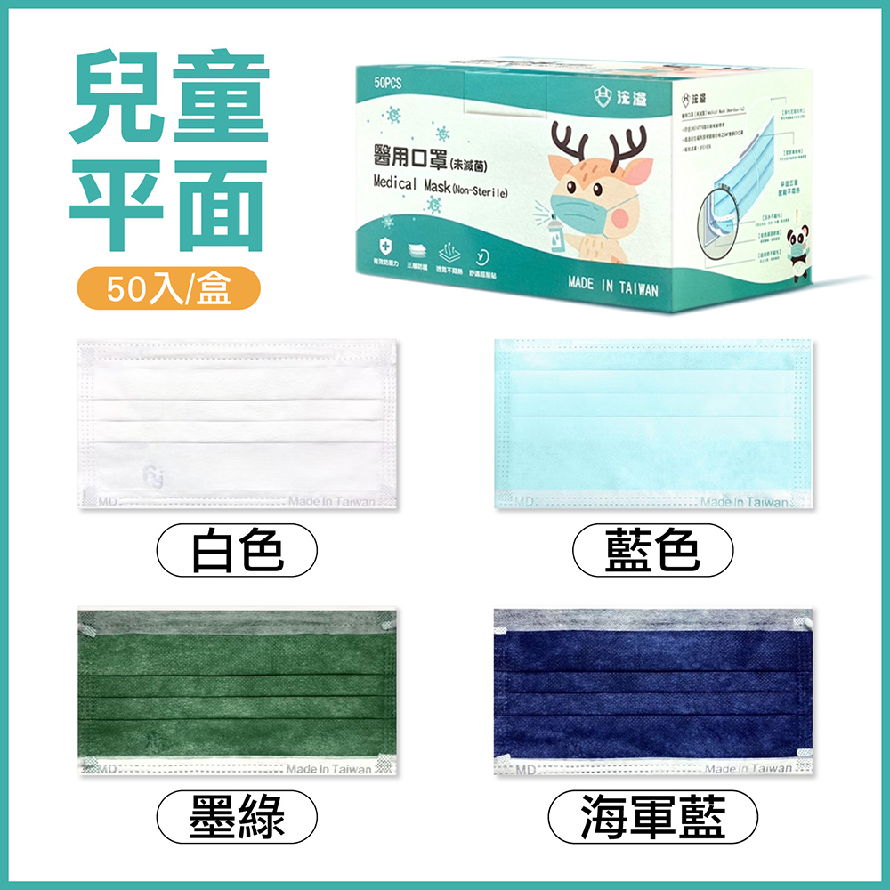【浤溢】醫用口罩 成人平面口罩 兒童口罩 立體魚形口罩 醫療口罩