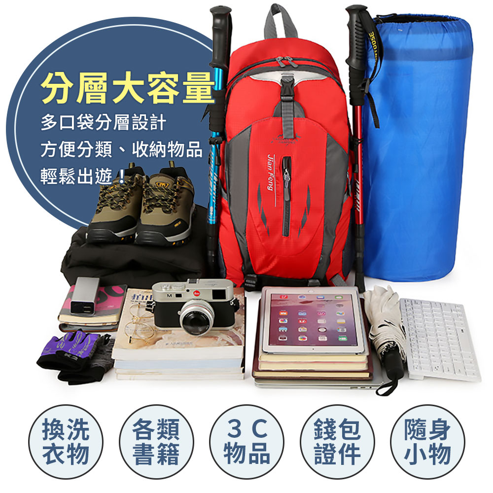 輕戶外防水大容量旅行登山包