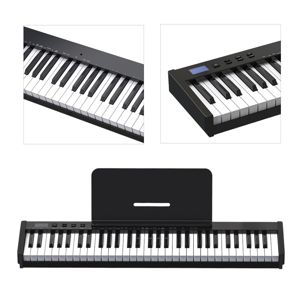 【HANLIN】P-61KB 便攜式61鍵力度鍵盤電子琴