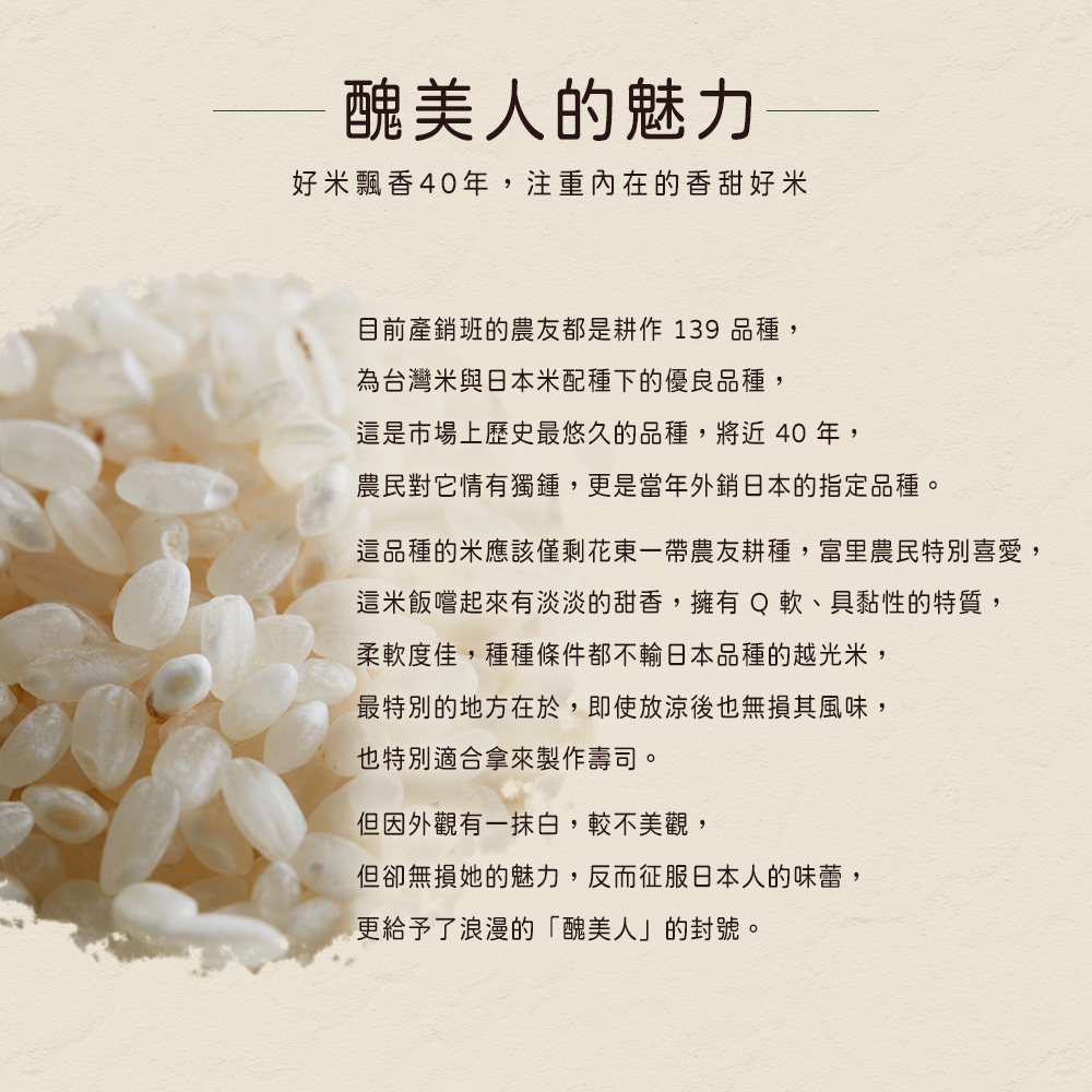 【天賜糧源】醜美人良質白米2.5kg 花蓮富里優質米