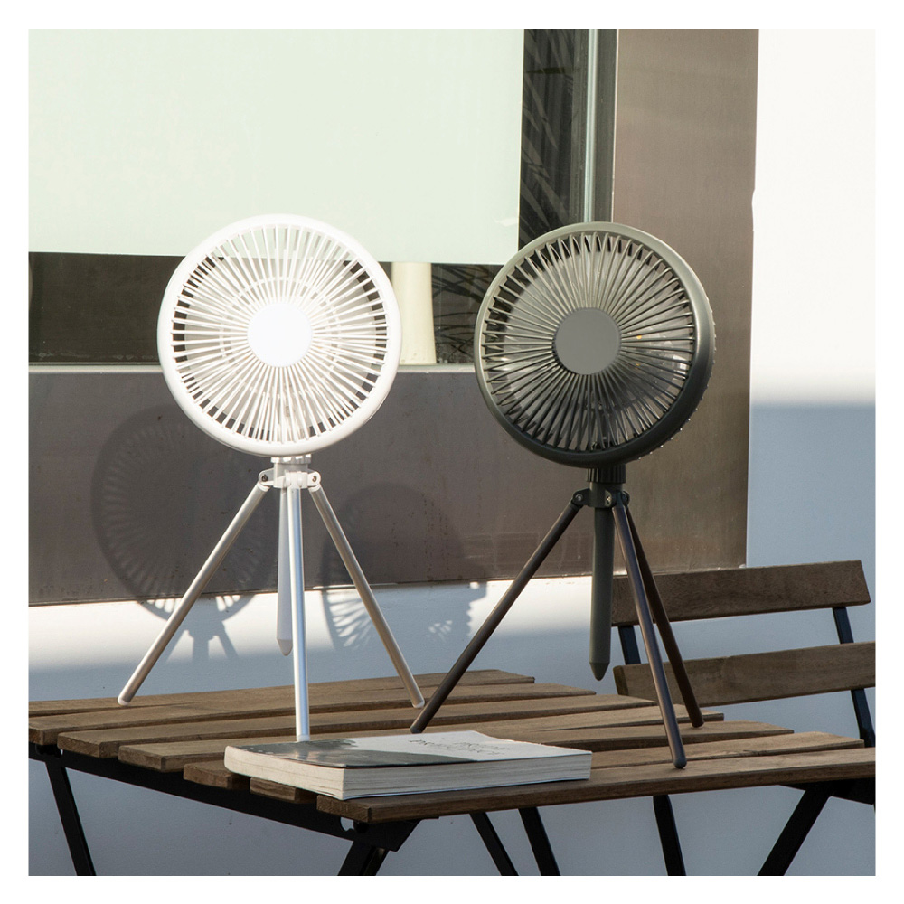 【KINYO】7吋兩用DC扇循環扇電風扇USB風扇 UF-7051 立掛LED燈