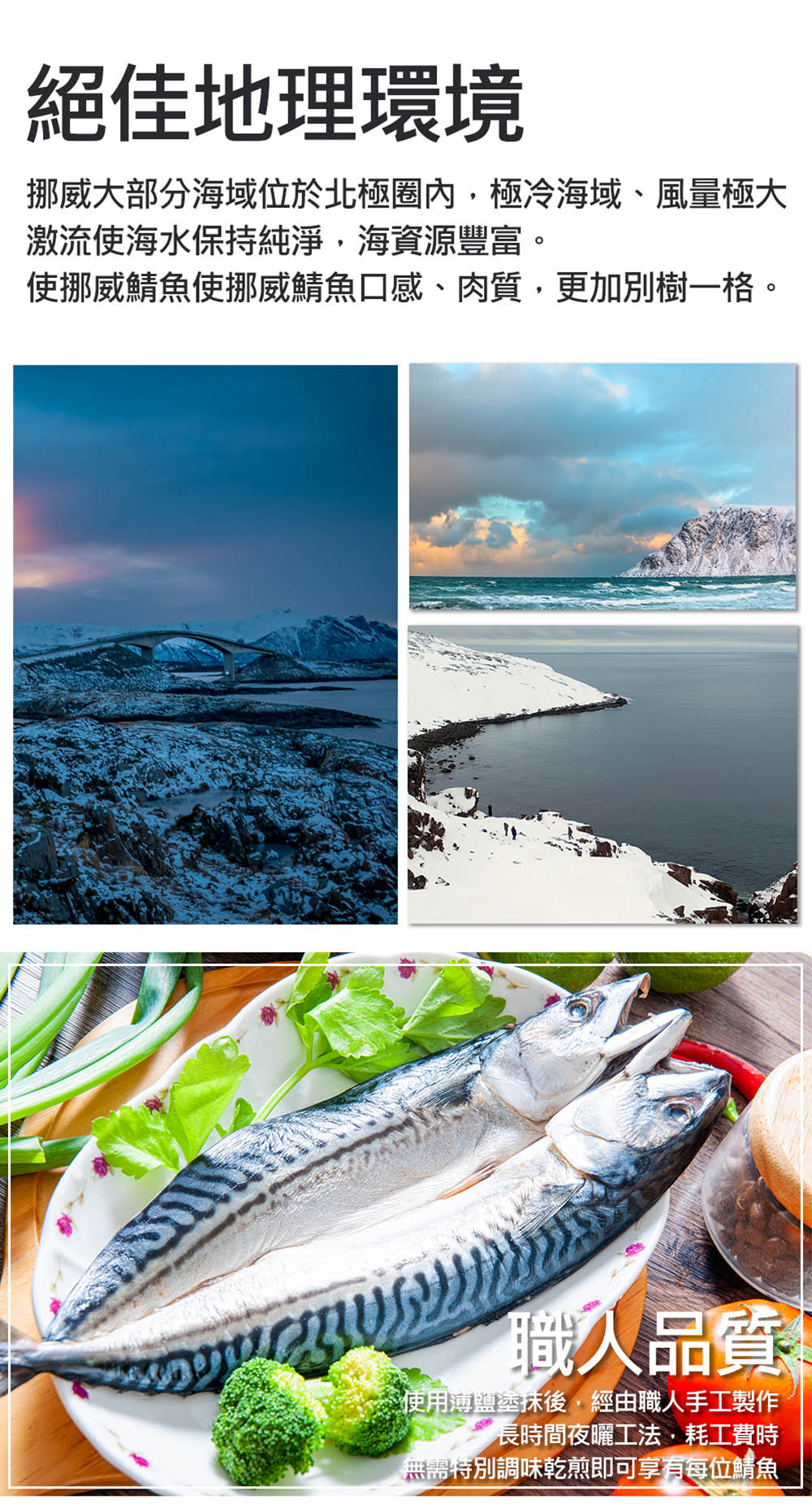       【鮮綠生活】挪威鯖魚一夜干(275g±10%/片 共10片)