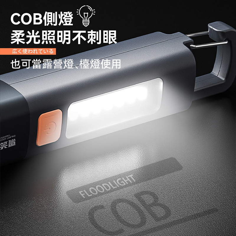 伸縮變焦強光手電筒 爆閃手電筒 鑰匙燈 防水露營燈 多功能手電筒