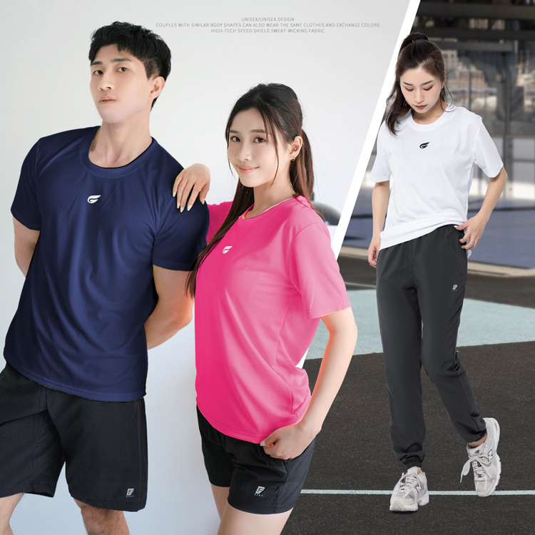 【GIAT】台灣製MIT男女盾形輕量吸濕排汗上衣 速乾上衣 M-2L