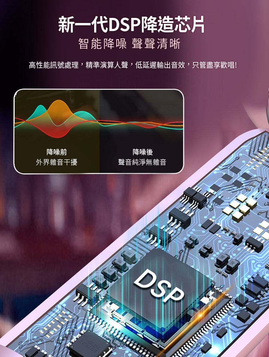 【Miuzic沐音】Pure PE5卡拉大頭麥 8W大功率無線對唱麥克風