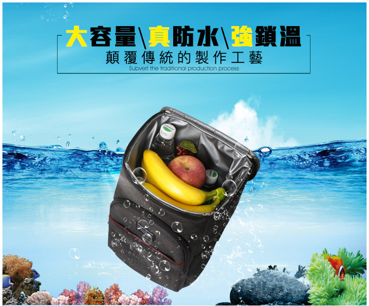 防水雙肩野餐保溫背包