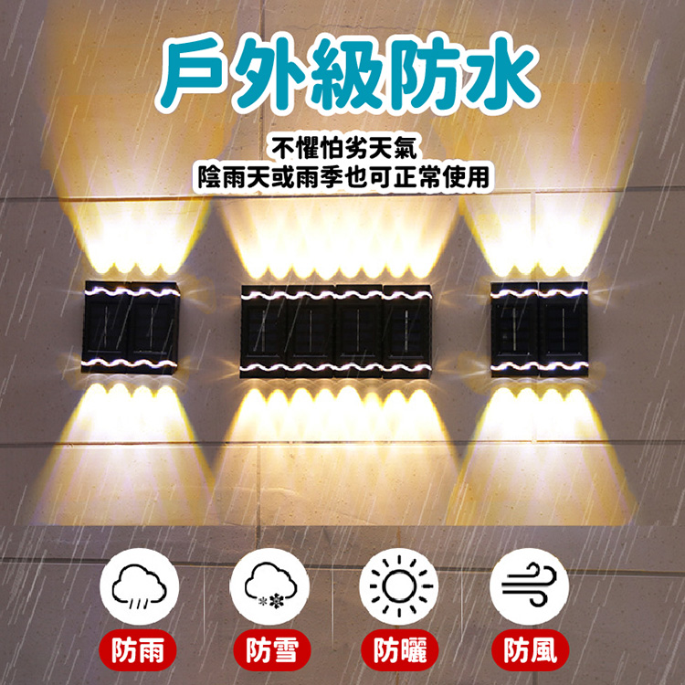 戶外庭院雙向感應太陽能燈