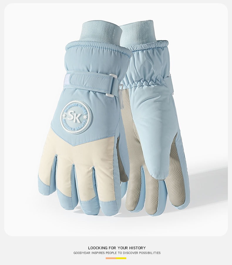 加厚馬卡龍保暖防寒手套 滑雪 冬天 騎車 防風 觸控 絨毛