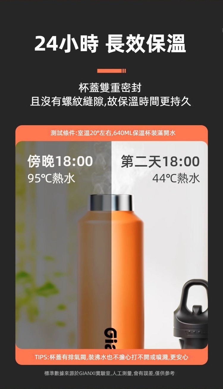 316不鏽鋼一鍵開蓋保溫壺640/900ml 保溫保冷 隨行杯 水壺 運動健行