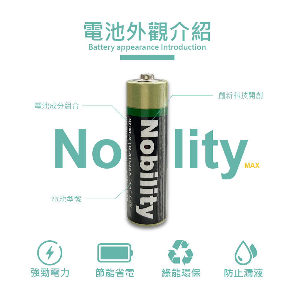 綠能環保碳鋅電池 (3號/4號兩款任選)