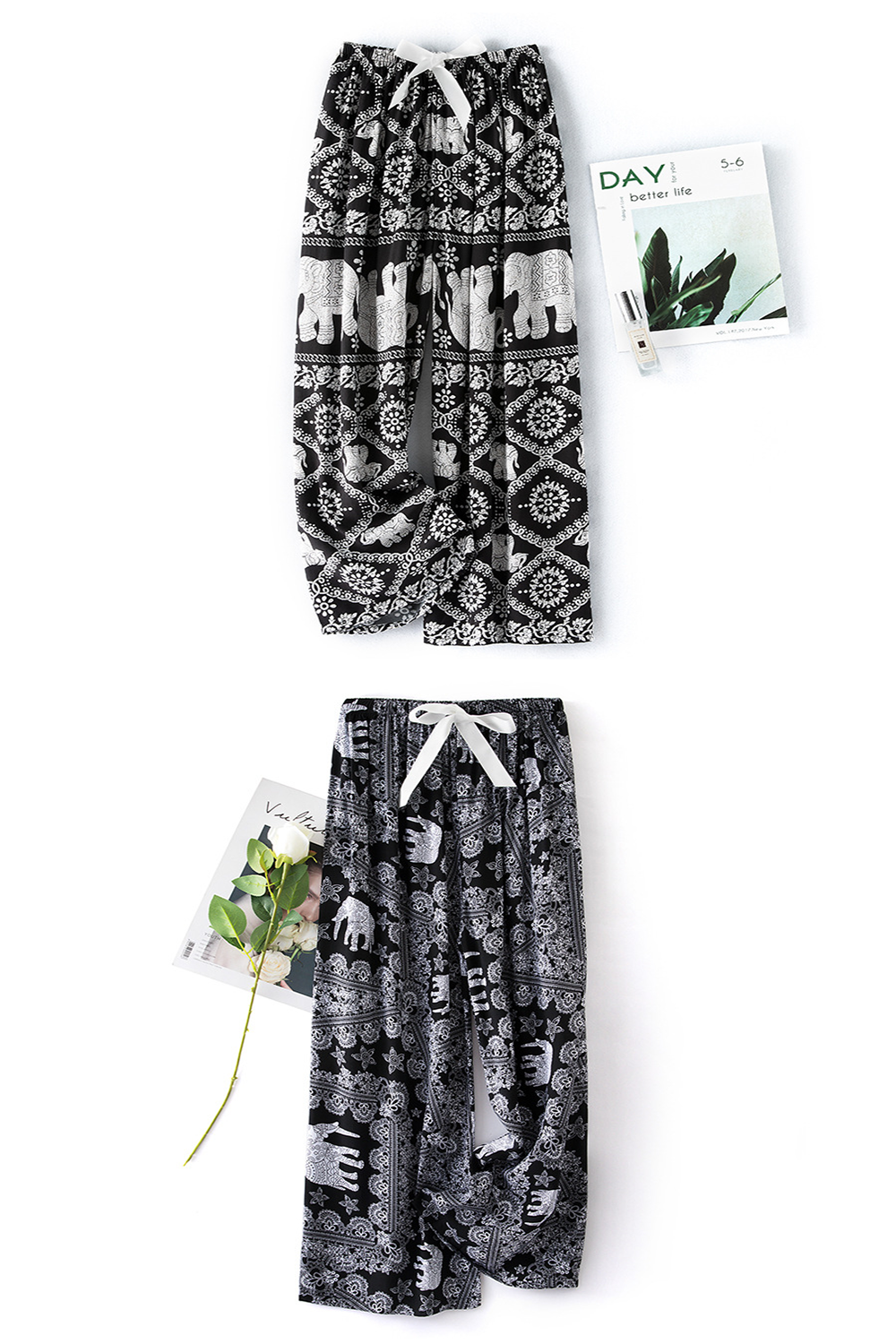 冰涼寬鬆休閒涼感棉綢寬褲冰絲褲 速乾 /透氣/ 涼爽