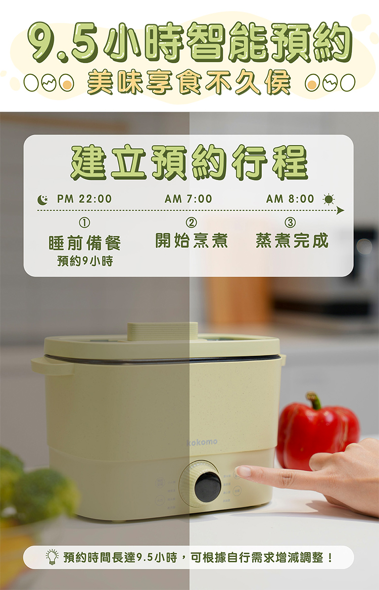 【kokomo】快可瀝美食煮蛋鍋 快煮鍋 電火鍋(KO-GP2332)