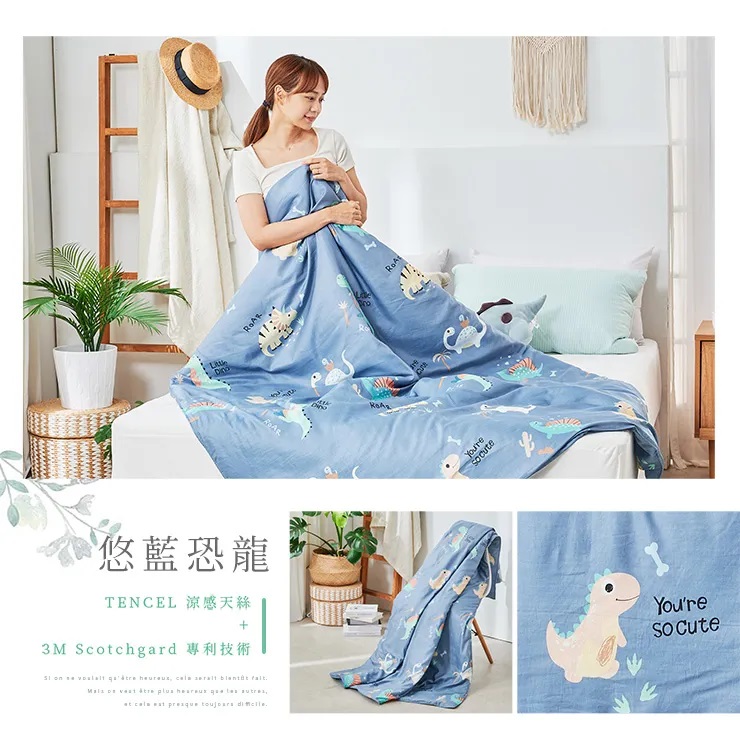 台灣製造奧地利天絲涼被 5X6尺 多花色任選 涼感被 夏被 薄被 被子