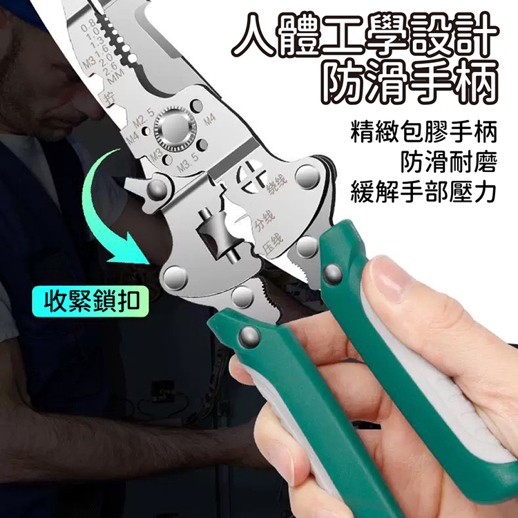 多功能便攜折疊剝線鉗 剪線鉗 尖嘴鉗 鉗子 老虎鉗 電工鉗 五金