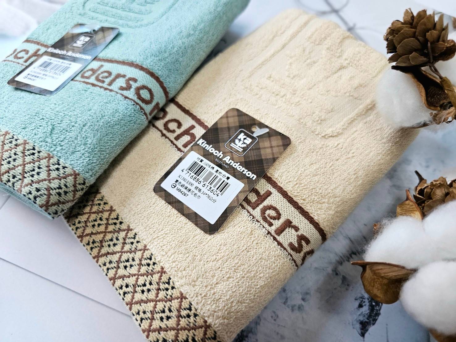 【凱美棉業】MIT台灣製 金安德森 34兩雙股厚實純棉毛巾