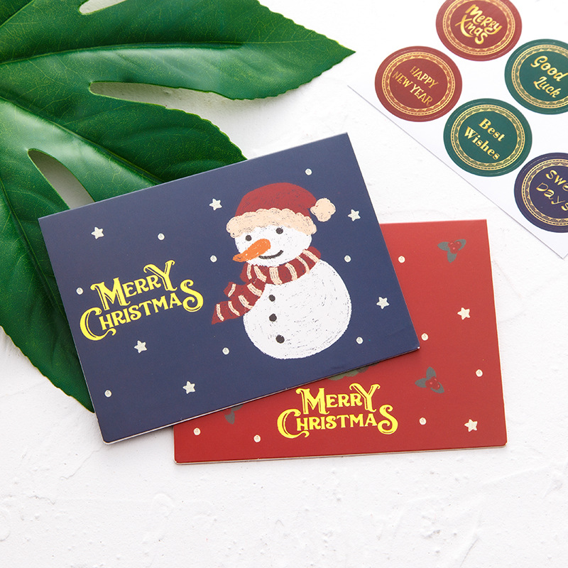       交換禮物聖誕節卡片6款1組(聖誕卡片 邀請卡 禮物卡 聖誕節 布置