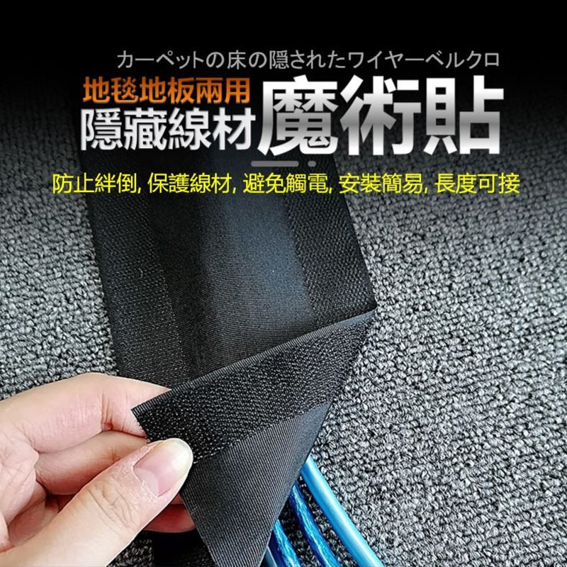 【FaSoLa】降噪阻燃魔術貼電線保護套(100X10cm)