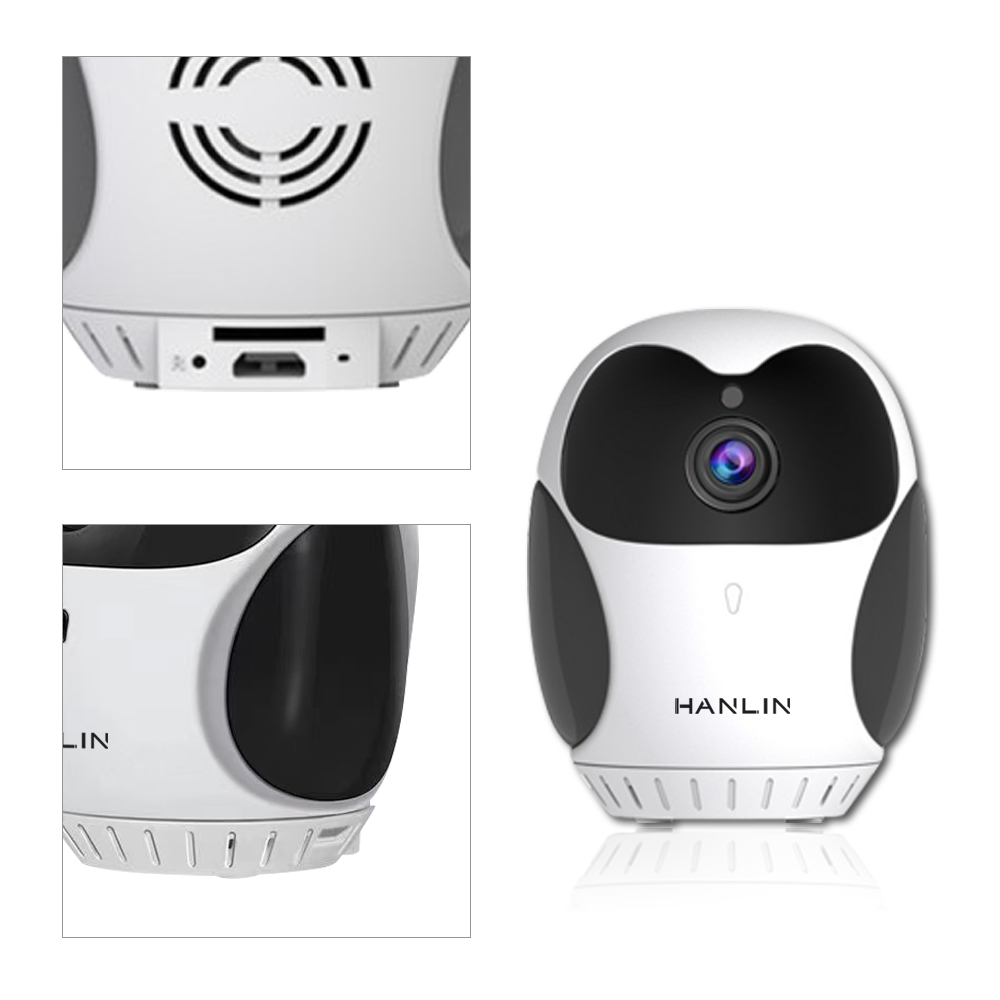 【HANLIN】Minicam 搖頭360度 迷你廣角監視器 貓頭鷹造型