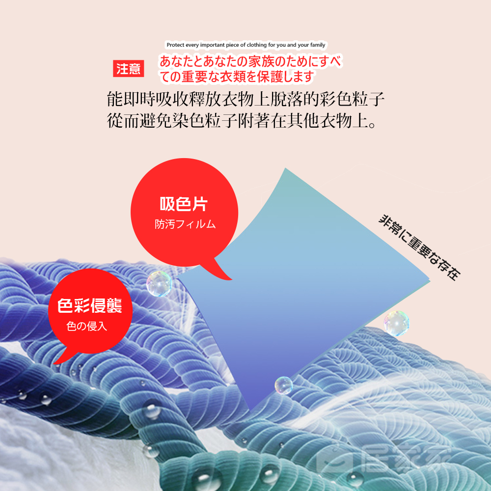 【百年薔薇】科技洗衣防染色吸色片(35片/盒) 超強吸色、混洗不擔憂