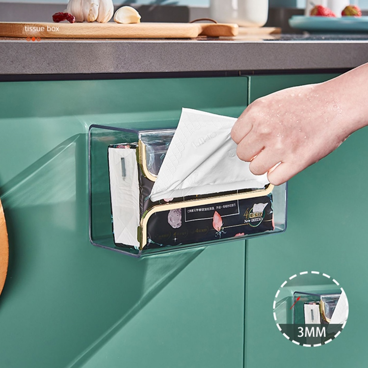北歐風輕奢壁掛紙巾收納盒