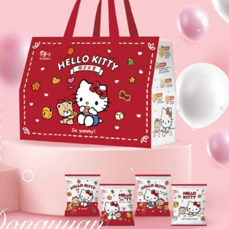 【翠菓子】Hello Kitty綜合米菓禮盒(14包/盒) 米果 餅乾 零食