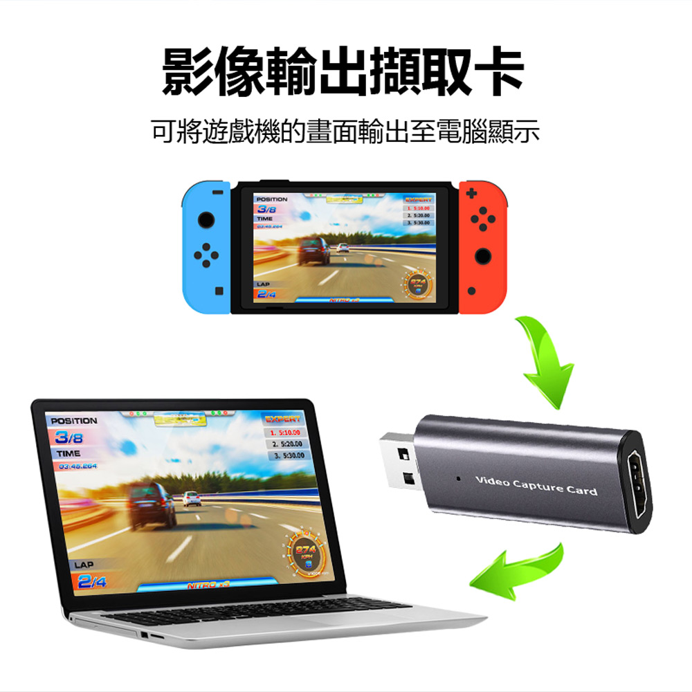 VC02 USB公轉HDMI母4K影像擷取卡