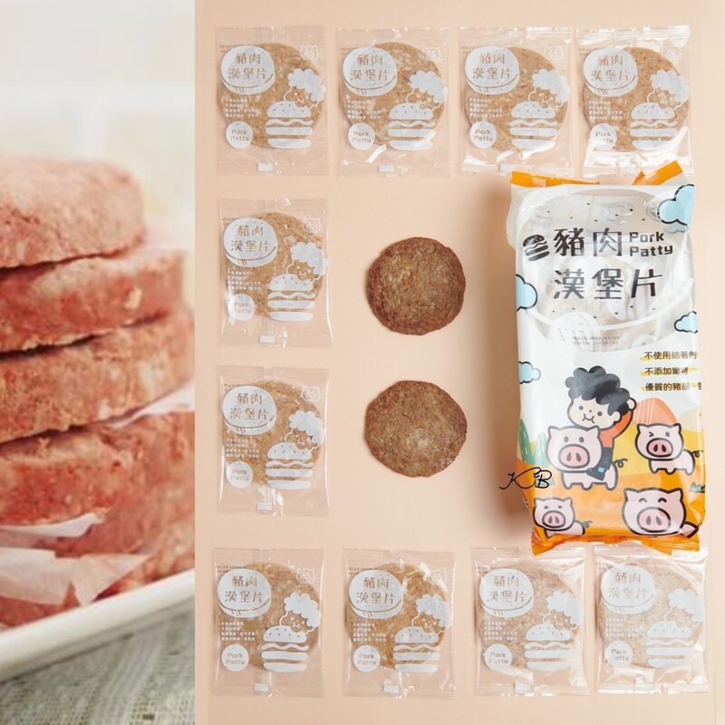 【極鮮配】PIE DEE 豬肉漢堡片家庭號10片/包