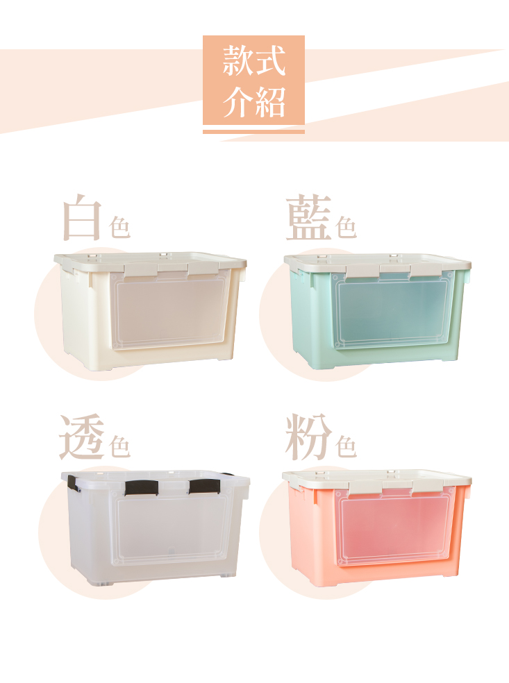 【聯府KEYWAY】70L側開整理收納箱/置物箱/整理箱