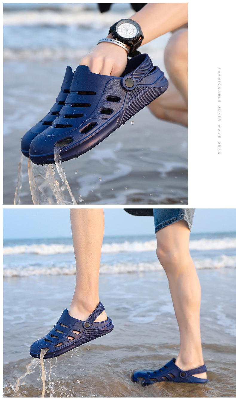 防滑透氣兩穿鏤空男女沙灘雨鞋 雨鞋 雨靴 洞洞鞋 舒適百搭