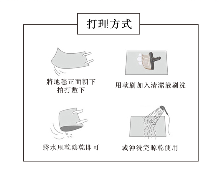 超大加寬仿羊絨水豚君長條地毯 挑踏墊 地墊
