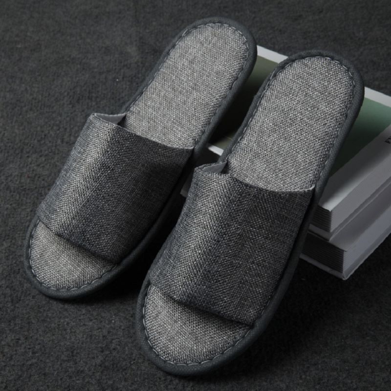 防滑底部拋棄式亞麻款拖鞋 免洗拖鞋 飯店式拖鞋 多款多色可選 室內拖鞋