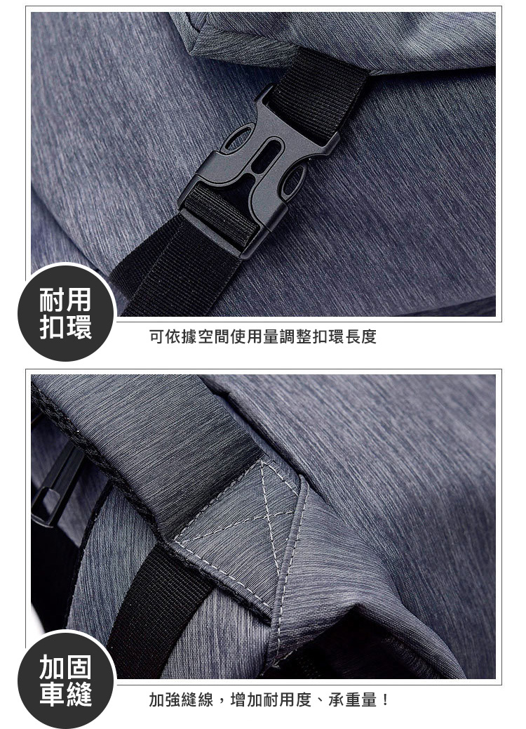 潮流大容量立體造型多功能後背包 電腦包 旅行包 2色可選