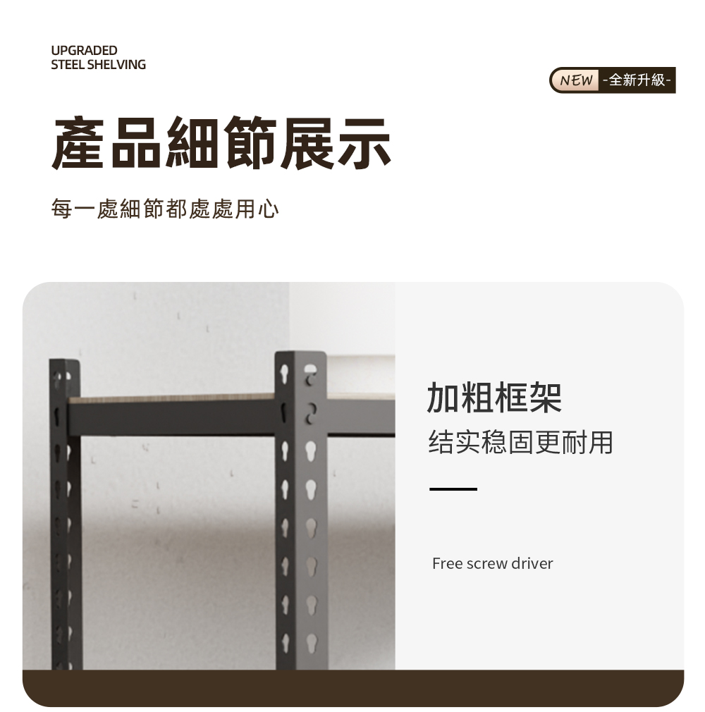 MIT可調節層高收納架 鐵力士架 貨架 角鋼架 置物架 層架