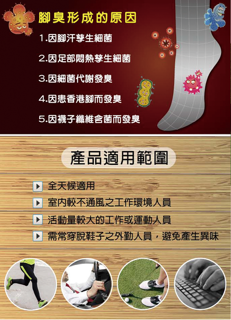 【芽比】尼克加大消臭毛巾襪6雙組(加大襪 棉襪 船型襪 短襪)